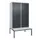 locker voor scheiding van kleding,HxBxD 2120x1200x815mm,4vak