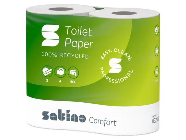 Satino 62480 Toiletpapier 100% recycled 2laags 400 vel 40 Rol