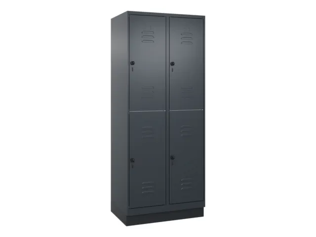 dubbeldekse locker,HxBxD 1950x800x500mm,2x2vak.,vak B 400mm