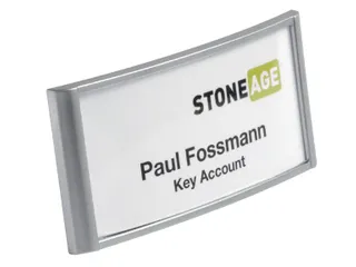 Badge Durable 8540 classic met magneet 30x65mm zilvergrijs - 3