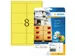 HERMA 5144 Gekleurde etiketten A4 99,1x67,7mm Neon Geel 160 stuks