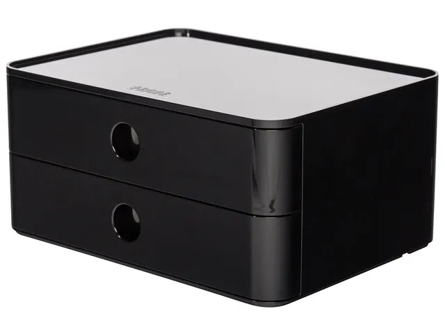 smart-box Han Allison avec 2 tiroirs jet noir, empilable