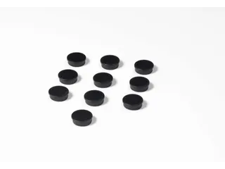 Memomagneten Smit Visual 25mm Zwart Rond 10 stuks - 1