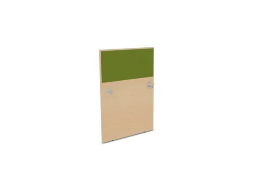 baliepaneel,v. bureau,aanbouw links,B 800mm,NE-esdoorn,BN7048-groen