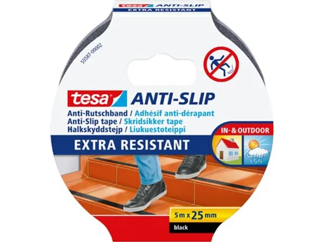 Anti-Slip Tape 5Mx25Mm Zwart