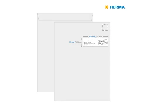 HERMA 4553 Verwijderbare etiketten A4 105x37mm Blauw 320 stuks