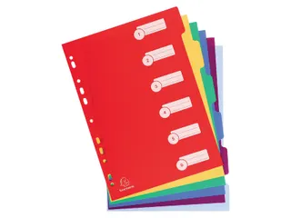 Tabbladen Exacompta A4 11-Gaats 6-Delig Assorti Pp - 4