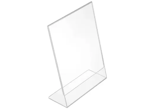 Folderstandaard A4 Acryl Staand L-Voet
