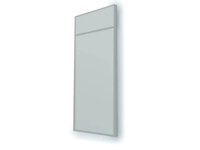 massieve wand,B 1200mm,wandkleur RAL7035,afdekprofielen RAL7035