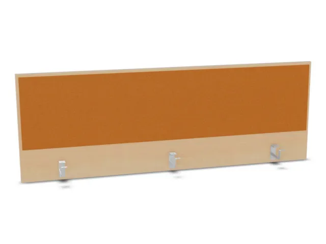 opzetpaneel,v. bureau,aanbouw achter,B 1600mm,NE-esdoorn,BN3005-geel