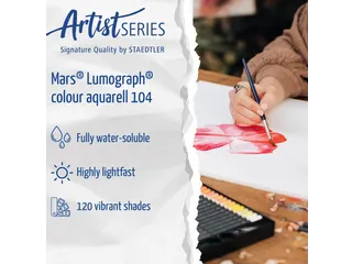Aquarelpotlood Staedtler Mars Lumograph 24 kleuren - 6