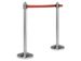 Afzetpaal Securit RVS met rolband 210cm rood - 1
