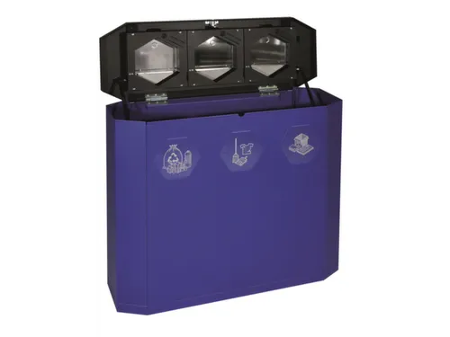 afvalverzamelstation,3x45l,HxBxD 830x950x355mm,3opening(en)