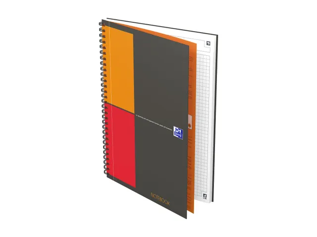 International notebook B5 geruit 5mm 80 vel grijs