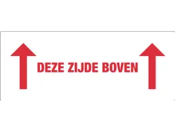 Etiket Deze Zijde Boven 150x60mm rol 500 stuks