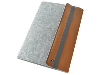 DESQ Schrijfmap A4 Dutch Design Grijs vilt met clipboard en elastiek - 3