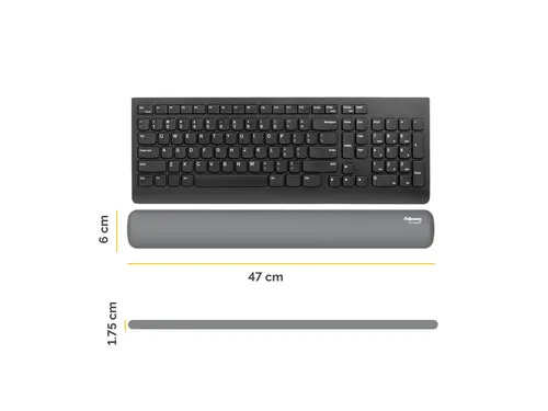 Polssteun Fellowes Breyta grijs 6x47cm
