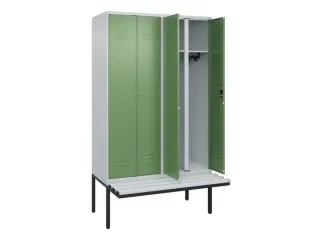 locker voor scheiding van kleding,HxBxD 2120x1200x815mm,4vak - 2