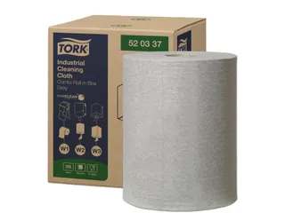 Reinigingsdoek Tork Industrial W1/2/3 nonwoven 390vel grijs 520337 - 5