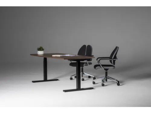 Elektrisch ihv bureau,HxBxD 650-1310x1800x900mm,blad lichtgrijs