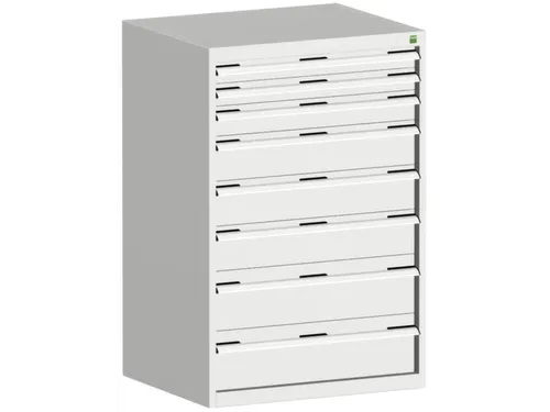 ladekast HxBxD 1200x800x650mm 8laden romp RAL7035 front RAL5010