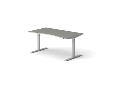 Elektrisch ihv bureau HxBxD 640-1300x1600x900/800mm blad grijs