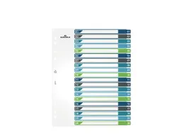 Tabbladen A4+ 20-delig met voorblad nummers 1-20 PP personaliseerbaar
