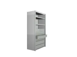 ladeblok,v. inhaakstelling,HxBxD 1025x918x438mm,RAL7035