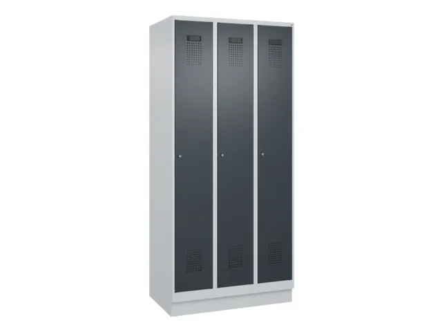 locker voor scheiding van kleding,HxBxD 1950x900x500mm,3vak