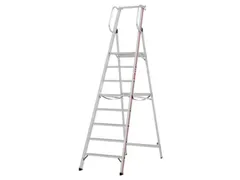 platformladder,bordes HxBxD 1880x440x400mm,8treden,aluminium