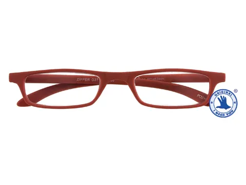 Leesbril I Need You +3.00 dpt Zipper rood