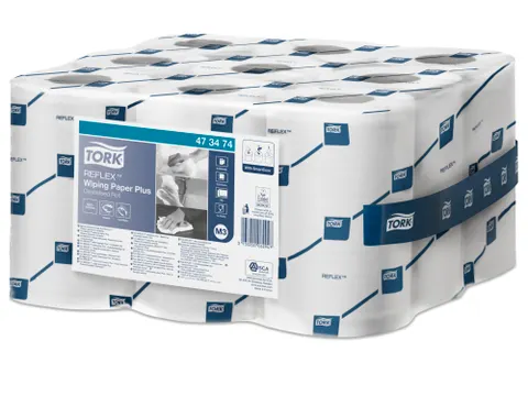 Tork 473474 Poetspapier M3 2-Laags Mini Centerfeed Smartcore Wit