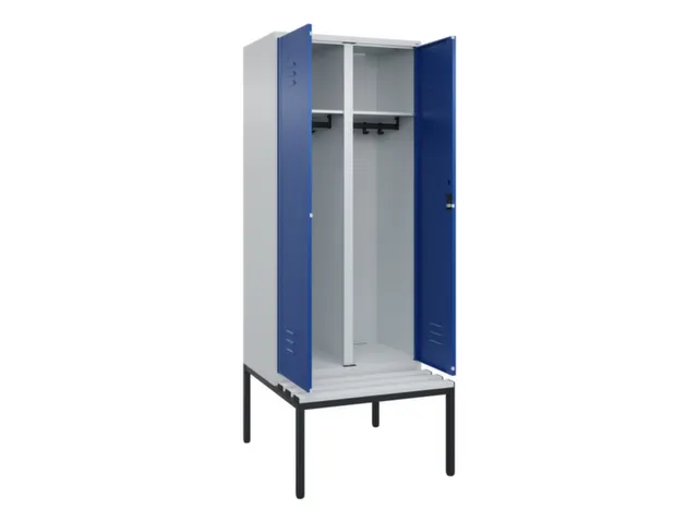 locker voor scheiding van kleding,HxBxD 2120x800x815mm,2vak