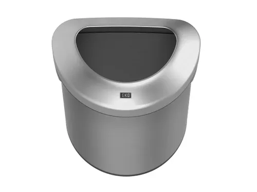 Afvalbak Urban half rond 80 Liter Mat RVS