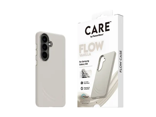 PanzerGlass CARE by Flow Case Vanilla w. Qi Samsung Galaxy S26,