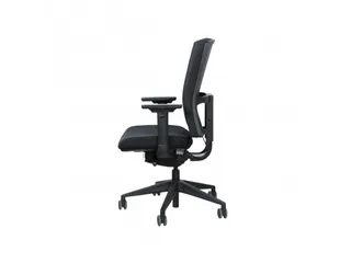 Bureaustoel 400-NPR Comfort Zwarte stof, Zwart voetkruis - 2