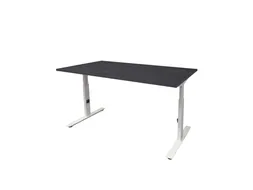 Bureau Linesto Plus Hoogte instelbaar 140x80 houtprint schaduw wit