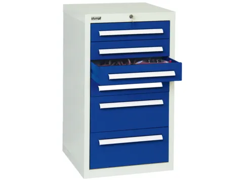 ladekast HxBxD 900x515x500mm 6laden vergrendeling RAL7035 RAL5010