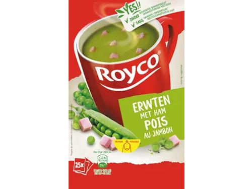 Minute Soup Classic Erwten Met Ham Doos 25 Stuks