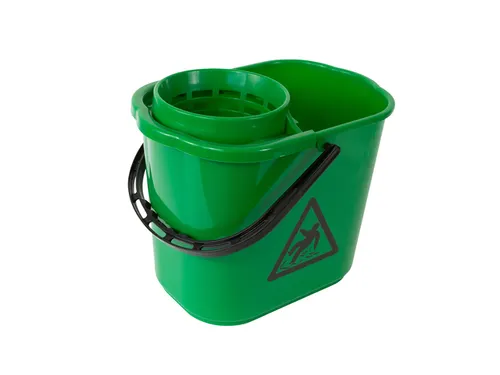 Mopemmer spaans Cleaninq met korf 12 Liter groen