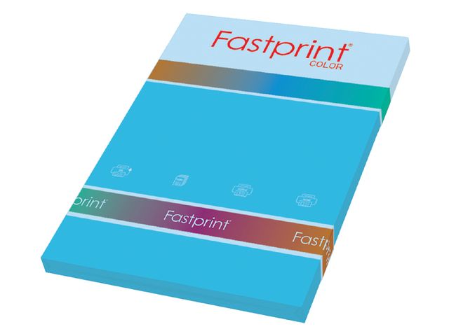Kopieerpapier Fastprint A4 80 Gram Azuurblauw 100vel | GekleurdPapierShop.nl