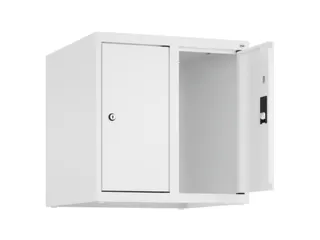 opzetkast,v. locker,2vak.,vak B 250mm,HxBxD 500x500x500mm,vleugeldeur - 2