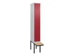 locker met bank,HxBxD 2120x300x815mm,1vak,vak B 300mm,cil.-slot