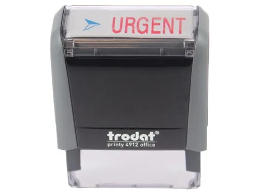 Trodat Tekststempel Printy Line Urgent rood blauw