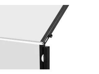 PREMIUM PLUS workshopbord inklapbaar 150x120cm wit foambord prikbord - 2