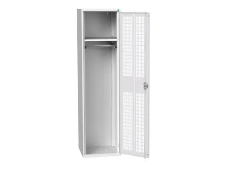 Lockerkast 2000x525x550mm 1 vak, ventilatiedeur, RAL7035