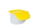 ingrediëntendispenser,HxBxD 280x400x440mm,15l,PP,bak/deksel wit/geel