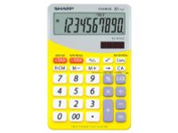 Calculator Sharp-ELM332BYL geel-wit desktop