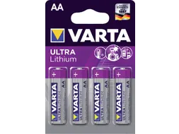 Batterij Varta Ultra Lithium 4x AA