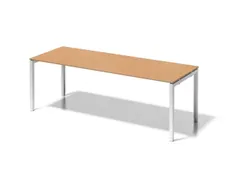 In hoogte verstelbaar bureau,HxBxD 650-850x2200x800mm,blad beuken